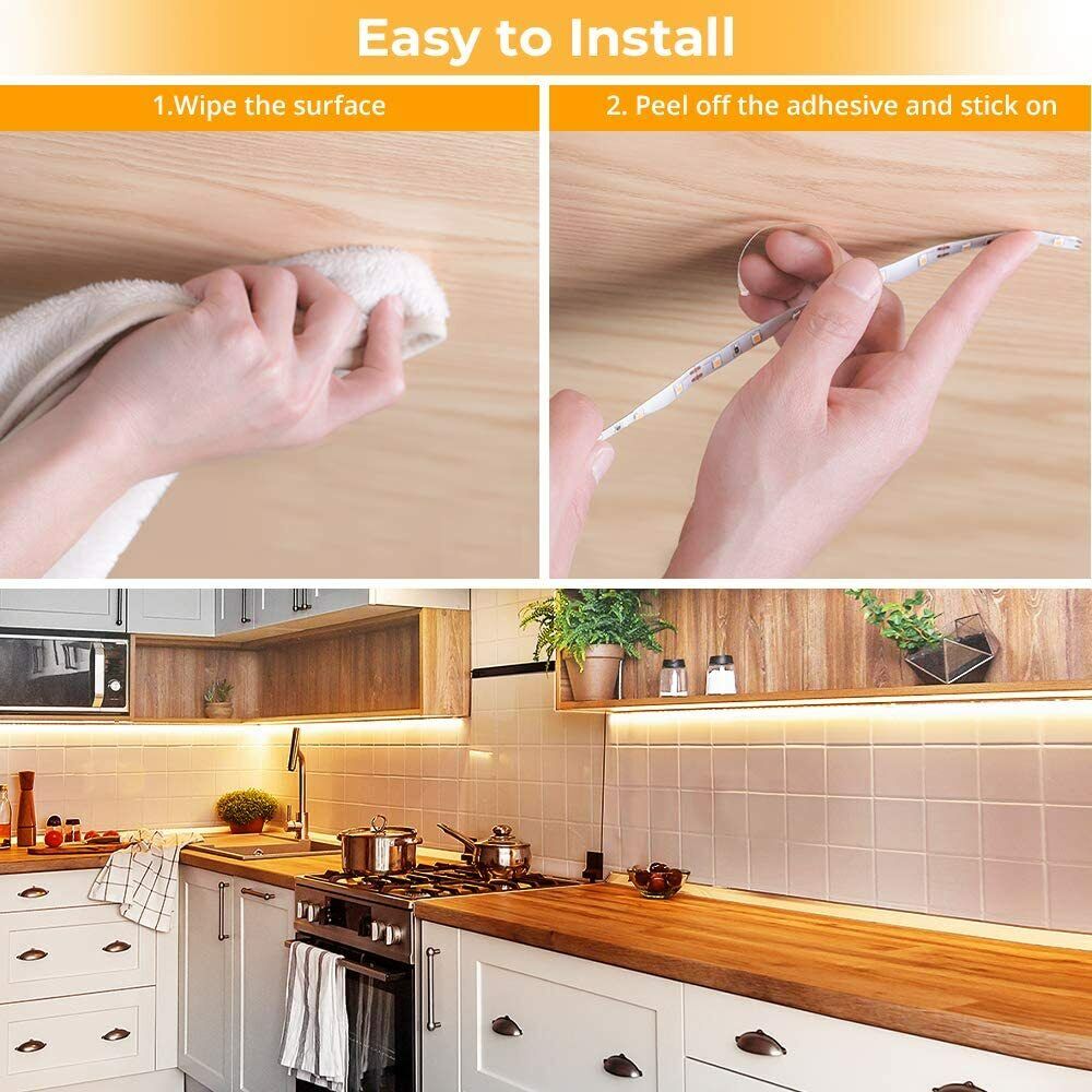 12V 5M Warm White 3000K LED Strip Light – Ultra Bright 600 LEDs, with Round DC Plug, Indoor Use