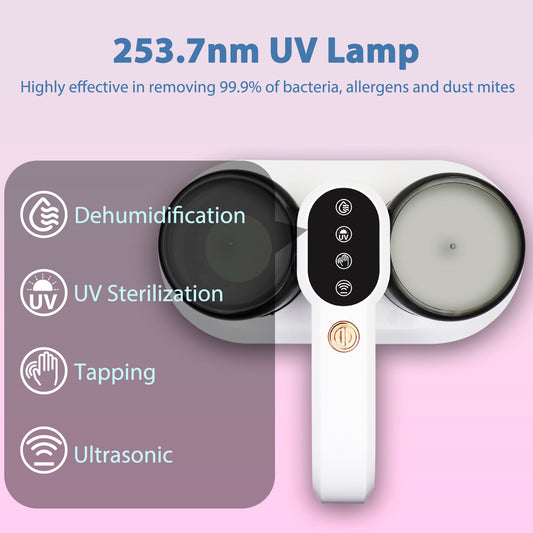 Bed Min Removal Vacuum Cleaner 14KPa 400W 10000 times/minute 55 ℃ moisture removal, true tapping 3.5M line 1.4KG 253.7nm UV purple light