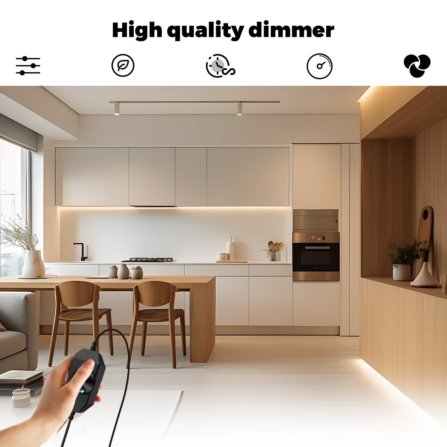 LED Dimmer 12V-24V DC LED Cold White Warm White Rotating Dimmer Interchangeable Cable