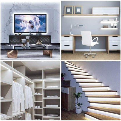 12V 5M Cool white 6000K LED Strip Light – Ultra Bright 600 LEDs, with Round DC Plug, Indoor Use, Dimmable
