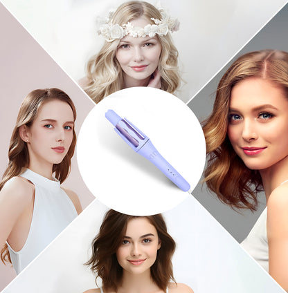 [32mm Automatic Curling Iron] Smart Hair Curler with Negative Ions – Damage-Free, Portable, Long-Lasting Waves