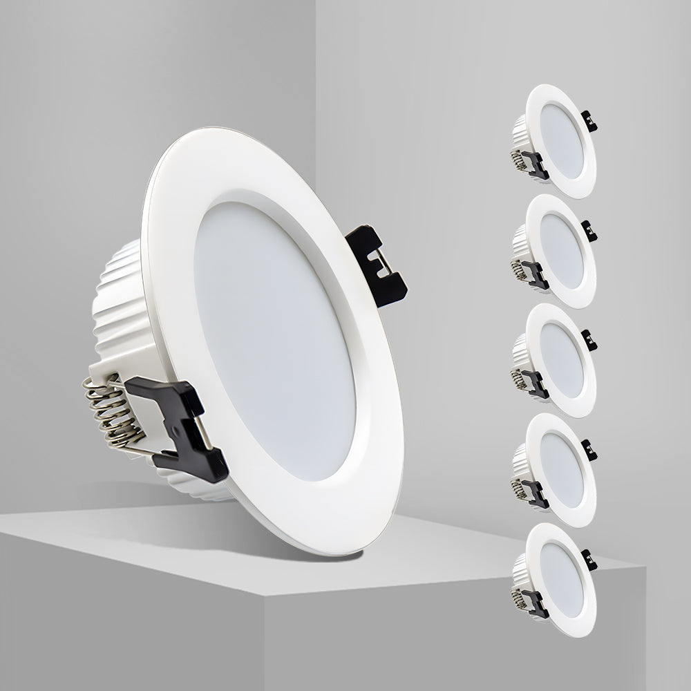 4/6er Set LED recessed spotlight 230V 5W Warm white Neutral white Cold white recessed light