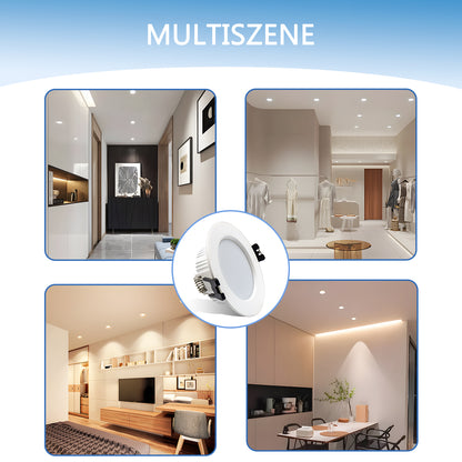 4/6PCS 5W LED Flush Mount Spotlight 75mm 230V 5W Warm White Cold White Neutral White Flat Flush Mount Light